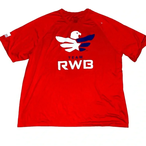 Augusta Sportswear RWB Veterans T-Shirt Sz 4XL - Picture 1 of 3